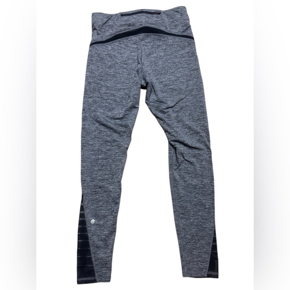 C9 By Champion Heathered Grey And Black Leggings Back Zip Pocket Sz Large - Picture 5 of 16